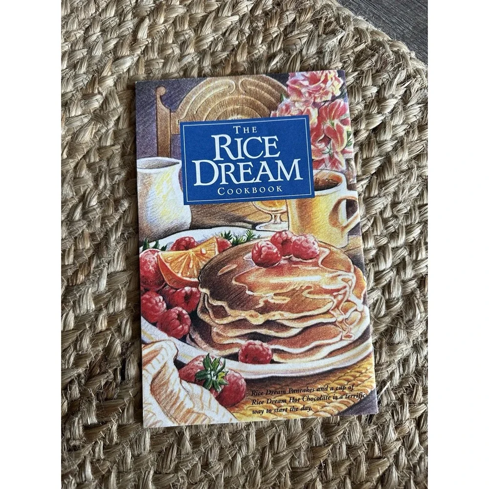 VIntage Small-The Rice Dream Cookbook-1990's-Vegetarian-Vegan-Imagine Foods